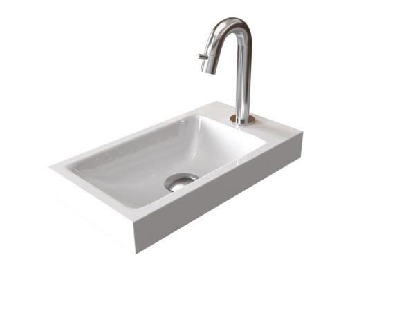 Mette keramische fontein 40cm - Glanzend wit