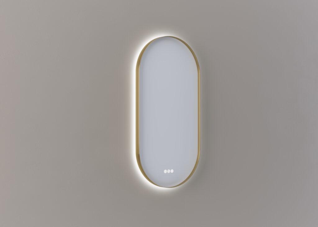 Mette mirror Olle oval 45cm - Brass