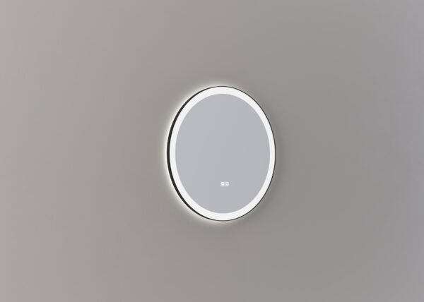 Mette spiegel Sven rond 60cm - Mat zwart