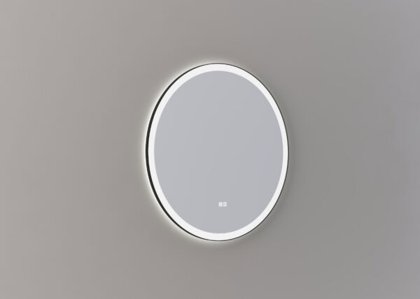 Mette spiegel Sven rond 80cm - Mat zwart