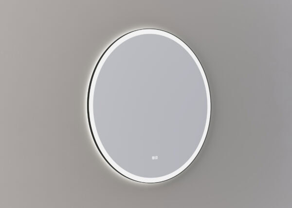 Mette spiegel Sven rond 100cm - Mat zwart