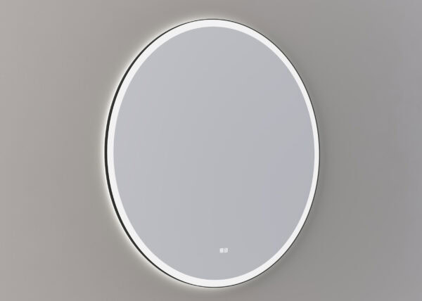 Mette spiegel Sven rond 120cm - Mat zwart