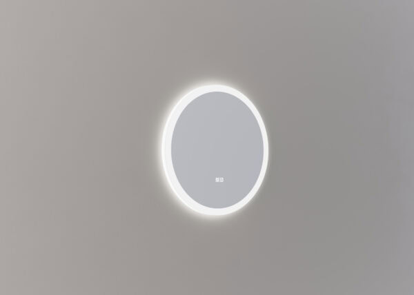 Mette spiegel Sven rond 60cm - Mat wit