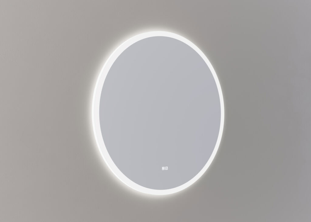 Mette spiegel Sven rond 100cm - Mat wit