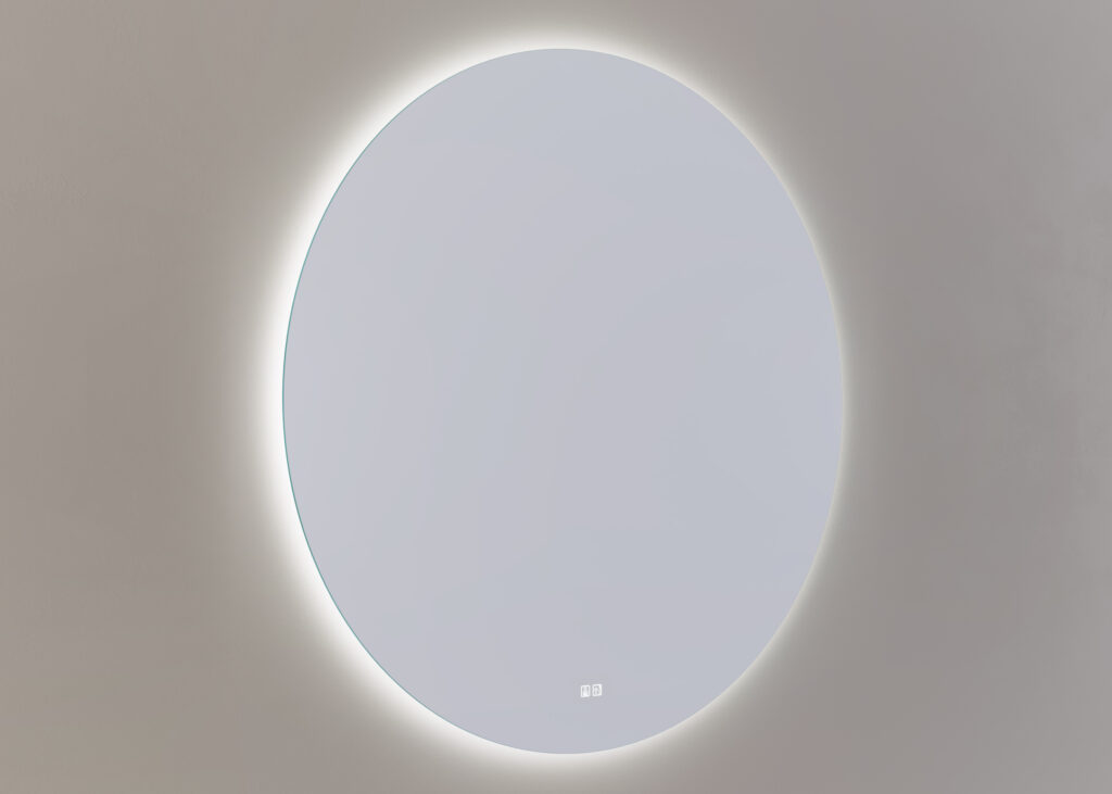 Mette spiegel Britt rond 120cm - Aluminium