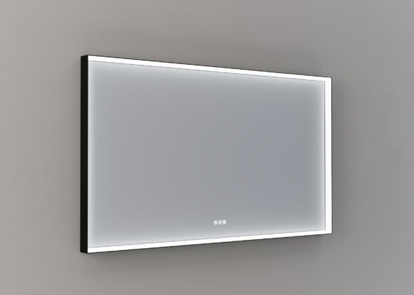 Mette spiegel Nea rechthoekig 140cm - Mat zwart