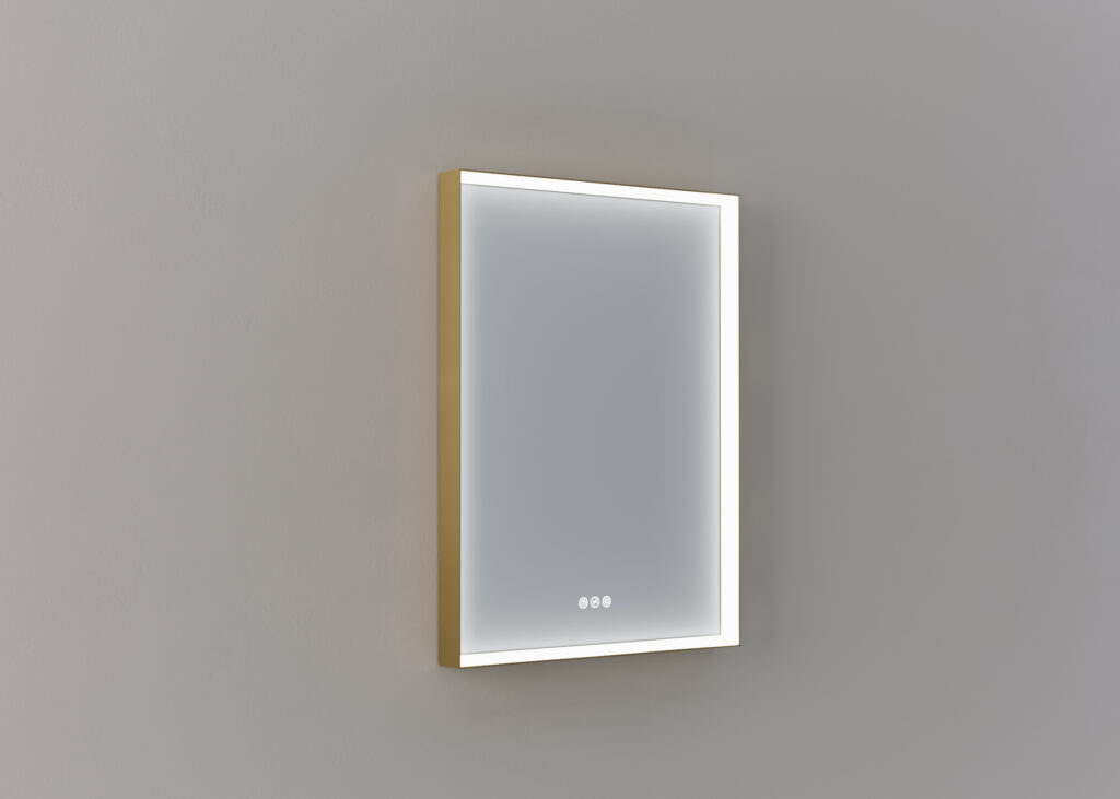 Mette spiegel Nea rechthoekig 60cm - Messing