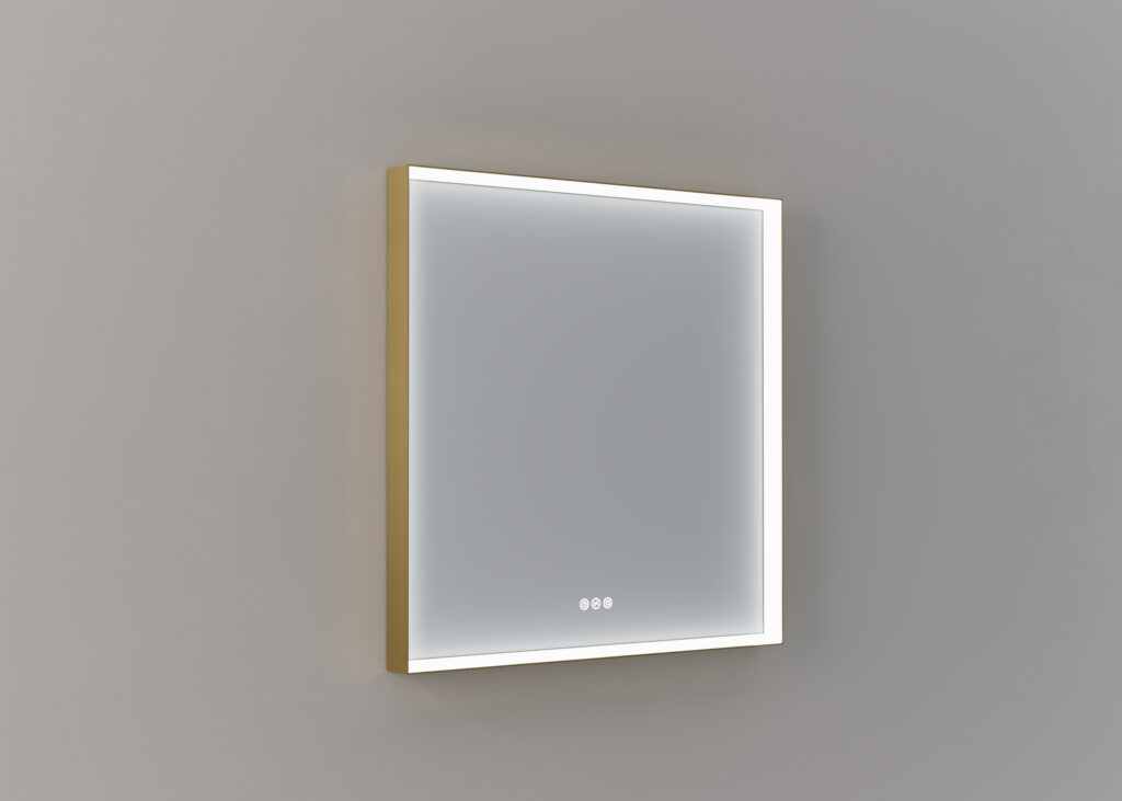 Mette spiegel Nea rechthoekig 80cm - Messing