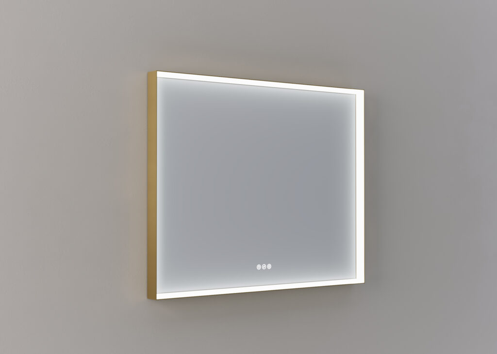 Mette spiegel Nea rechthoekig 100cm - Messing