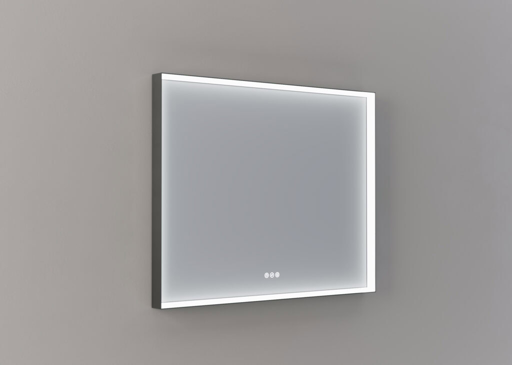 Mette spiegel Nea rechthoekig 100cm - Gun metal