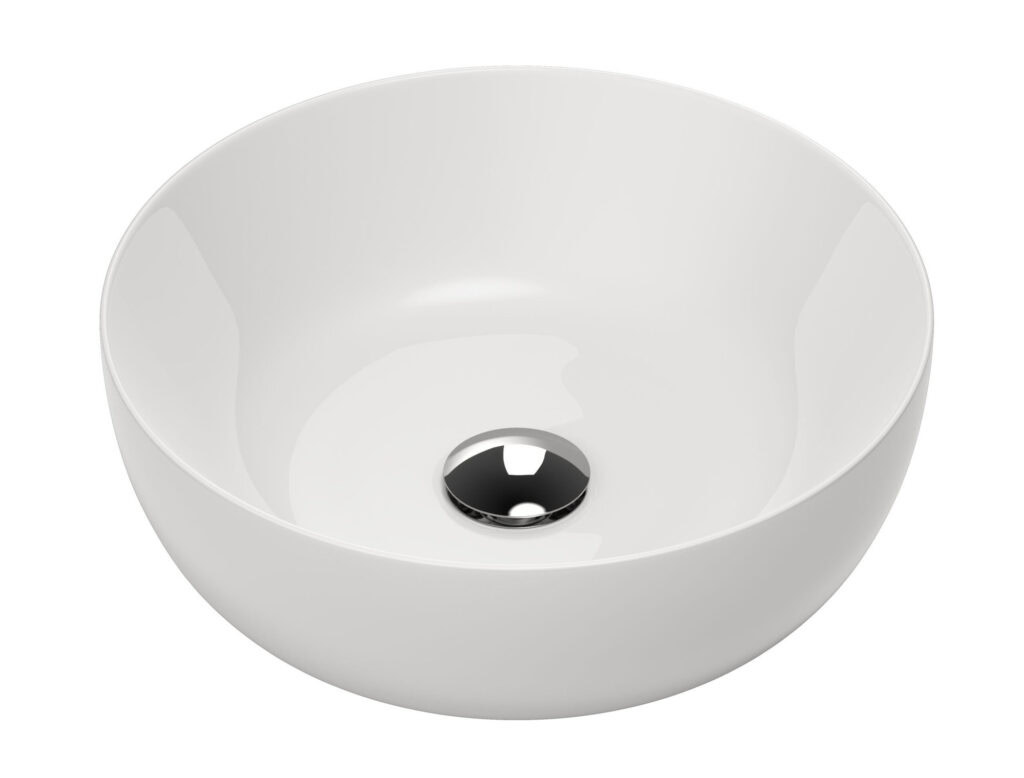 Mette keramische opbouwkom - Glanzend wit 41,5cm