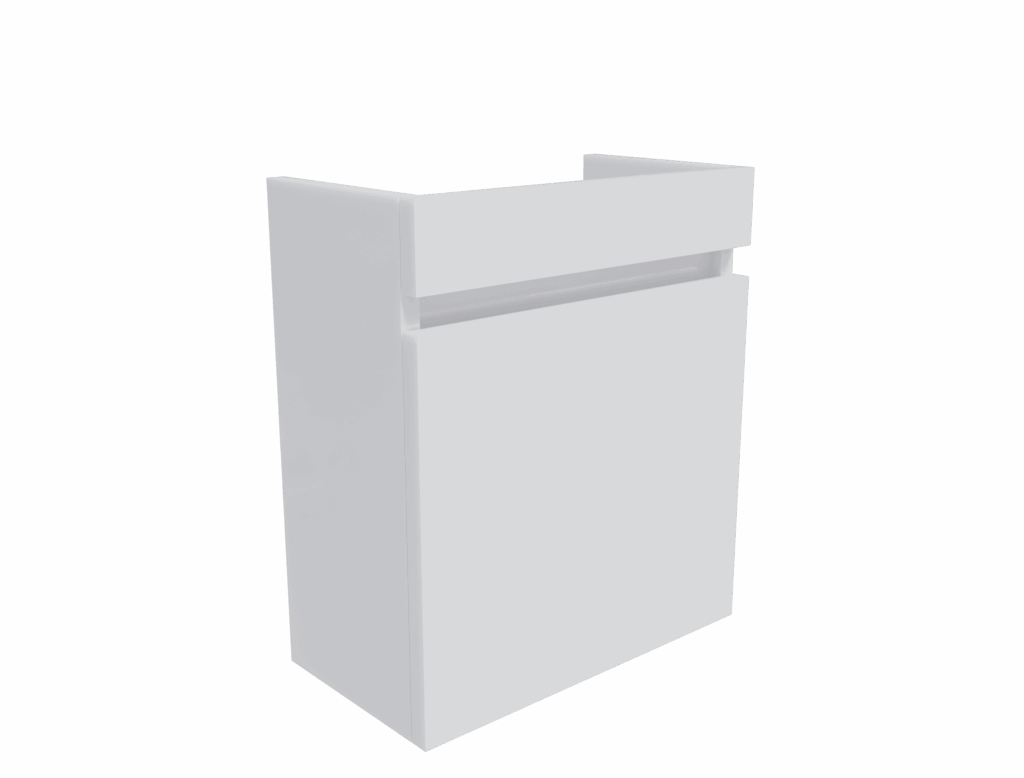 Mette toiletkast Hoogglans wit 40cm