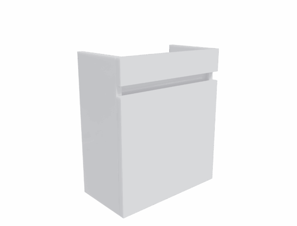 Mette toiletkast Hoogglans wit 40cm