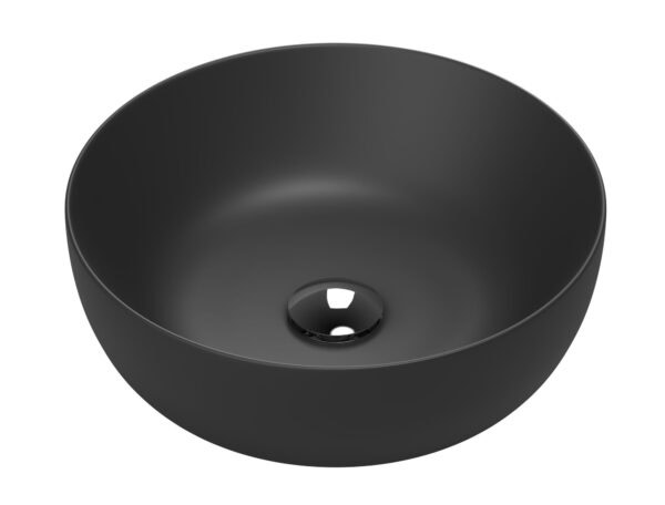 Mette keramische opbouwkom - Mat zwart 41,5cm