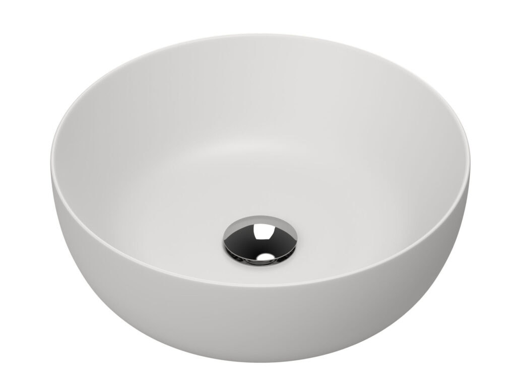 Mette keramische opbouwkom - Mat wit 41,5cm