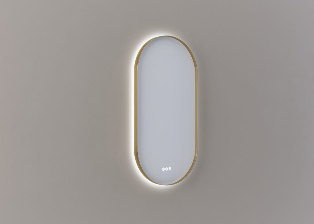 Mette mirror Olle oval 45cm - Messing