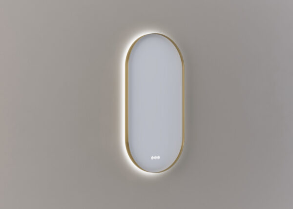 Mette mirror Olle oval 45cm - Messing