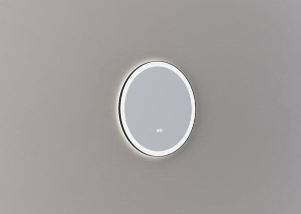 Mette spiegel Sven rond 60cm - Mat zwart
