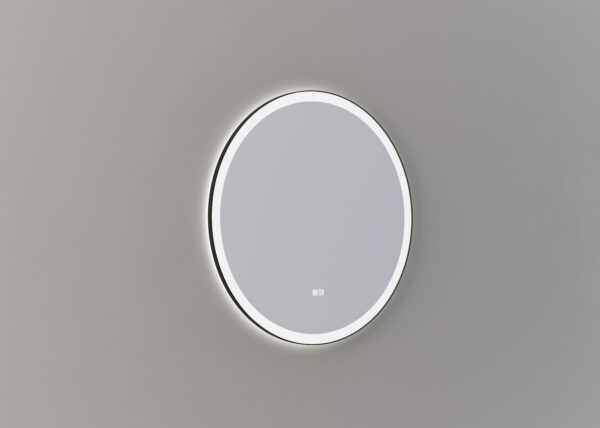 Mette spiegel Sven rond 80cm - Mat zwart