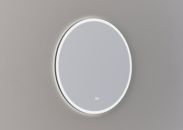 Mette spiegel Sven rond 100cm - Mat zwart