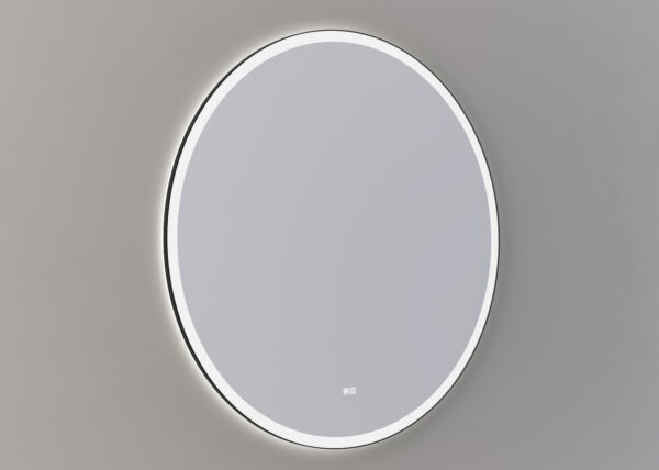 Mette spiegel Sven rond 120cm - Mat zwart