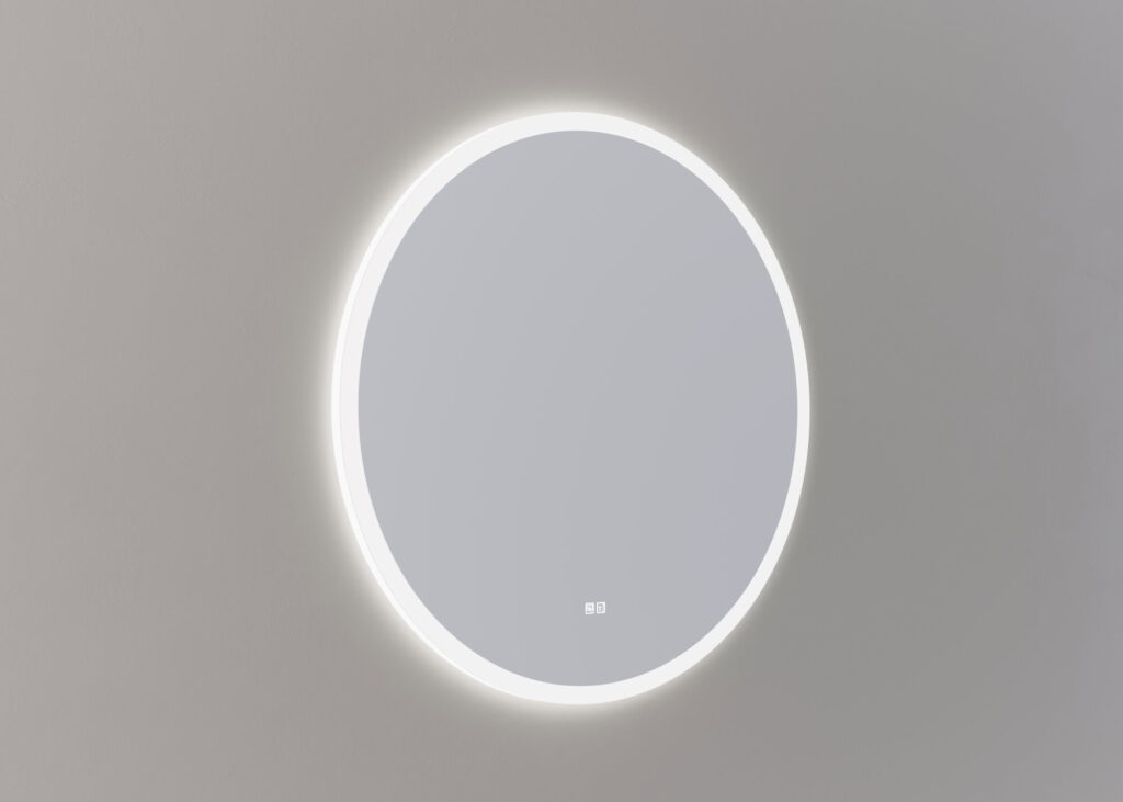 Mette spiegel Sven rond 100cm - Mat wit