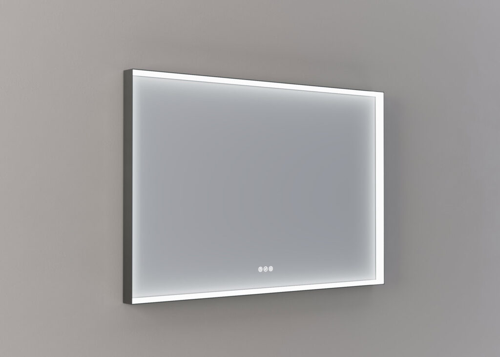 Mette spiegel Nea rechthoekig 120cm - Gun metal